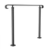 VEVOR Handrails for Outdoor Steps, Fit 3-5 Steps Outdoor Stair Railing, Wrought Iron Handrail, Flexible Front Porch Hand Rail, Black Transitional Hand railings for Concrete Steps or Wooden Stairs