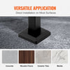 VEVOR Handrails for Outdoor Steps 1-2 Step Railings Wrought Iron Handrail Stair Railings for Steps Black Iron Railings for Steps Wall and Floor Mounted with Installation Kit