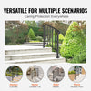 VEVOR Handrails for Outdoor Steps, Fit 2 or 3 Steps Outdoor Stair Railing, Picket#2 Wrought Iron Handrail, Flexible Porch Railing, Black Transitional Handrails for Concrete Steps or Wooden Stairs