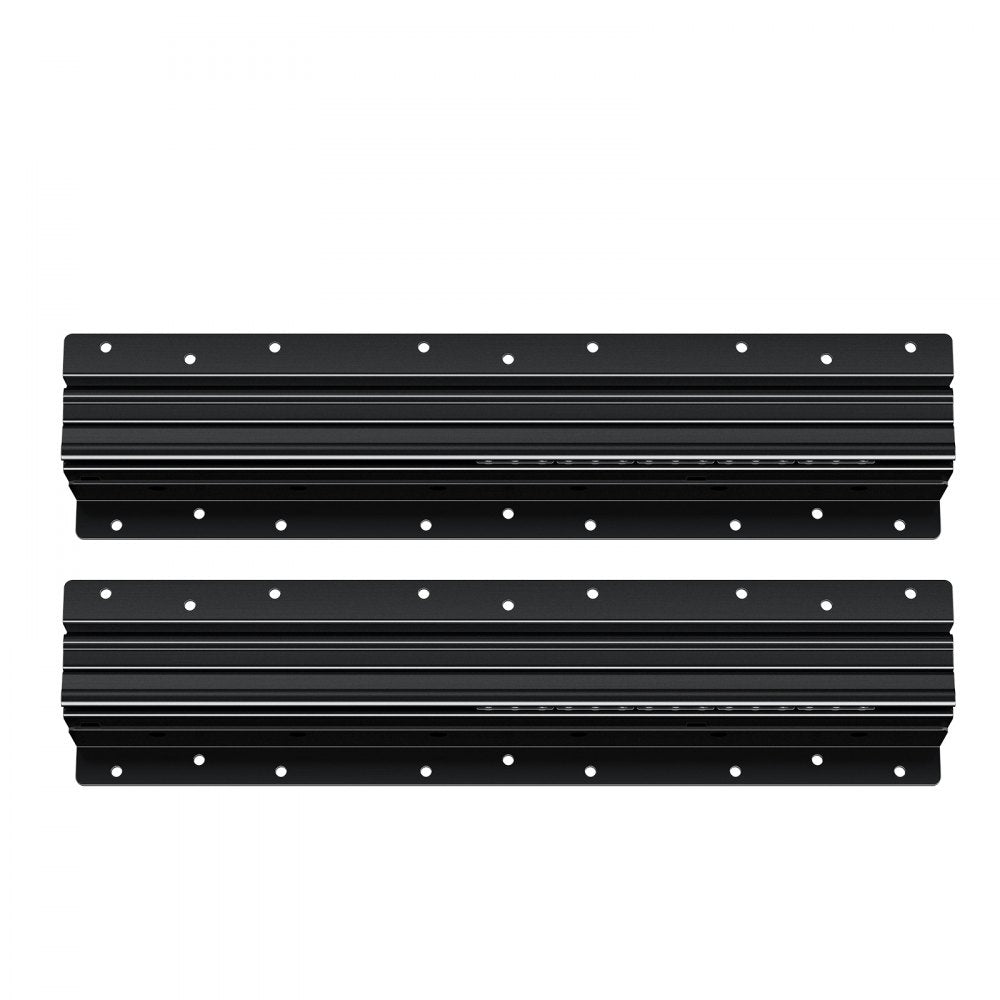 VEVOR Undermount Drawer Slides, 16 inch, Full Extension Ball Bearing Under Stair Cabinet Rails, 260 LB Load Capacity Heavy Duty Bottom Stair Cabinet Glides Track Runners,for DIY Replacement, Black