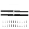 VEVOR Undermount Drawer Slides, 16 inch, Full Extension Ball Bearing Under Stair Cabinet Rails, 260 LB Load Capacity Heavy Duty Bottom Stair Cabinet Glides Track Runners,for DIY Replacement, Black