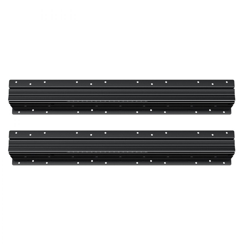 VEVOR Undermount Drawer Slides, 24 inch, Full Extension Ball Bearing Under Stair Cabinet Rails, 260 LB Load Capacity Heavy Duty Bottom Stair Cabinet Glides Track Runners,for DIY Replacement, Black