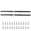 VEVOR Undermount Drawer Slides, 24 inch, Full Extension Ball Bearing Under Stair Cabinet Rails, 260 LB Load Capacity Heavy Duty Bottom Stair Cabinet Glides Track Runners,for DIY Replacement, Black