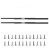 VEVOR Undermount Drawer Slides, 32 inch, Full Extension Ball Bearing Under Stair Cabinet Rails, 260 LB Load Capacity Heavy Duty Bottom Stair Cabinet Glides Track Runners,for DIY Replacement, Black