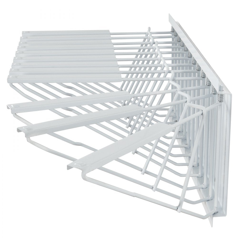 VEVOR Wall Mount Blueprint Storage Rack – Holds up to 1200 Blueprints, Hanging Blueprint Holder with 12 Pivot Brackets, for 24", 30", 36", or 42" Clamps(Rack Only Without Clamps)- Heavy Duty(240lbs)