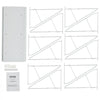 VEVOR Wall Mount Blueprint Storage Rack – Holds up to 1200 Blueprints, Hanging Blueprint Holder with 12 Pivot Brackets, for 24", 30", 36", or 42" Clamps(Rack Only Without Clamps)- Heavy Duty(240lbs)