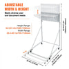 VEVOR Mobile Blueprint Storage Rack, Plan Holder with 12 Pivot Brackets, Mobile Blueprint Holder Adjustable Height & Length, Poster Display Rack for Office and Home (Rack Only Without Clamps)