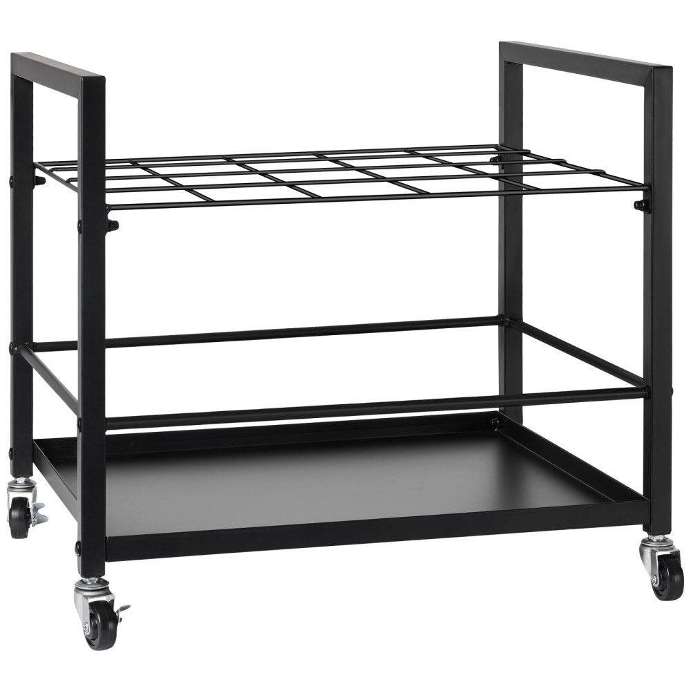 VEVOR Blueprint Storage Rack, 20 Slots Blueprint Holder with Wheels, Mobile Metal Blueprint Storage Cart for Map Poster Architectural Construction Plan, Roll File Organizer for Home, Office, School