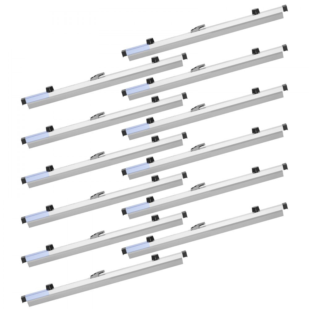 VEVOR Blueprint Clamps, 24 Inches, Blueprint Hanging Clips Binding Strips, Aluminum Construction, Document Storage, for Blue Print, Maps, Construction Paper Posters Plans Drawings Arts, Pack of 12