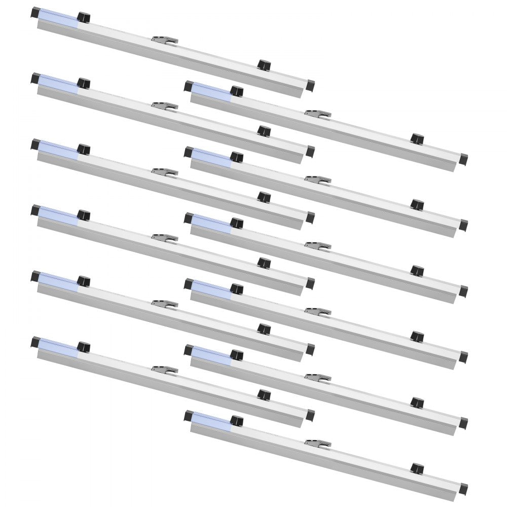 VEVOR Blueprint Clamps, 24 Inches, Blueprint Hanging Clips Binding Strips, Aluminum Construction, Document Storage, for Blue Print, Maps, Construction Paper Posters Plans Drawings Arts, Pack of 12