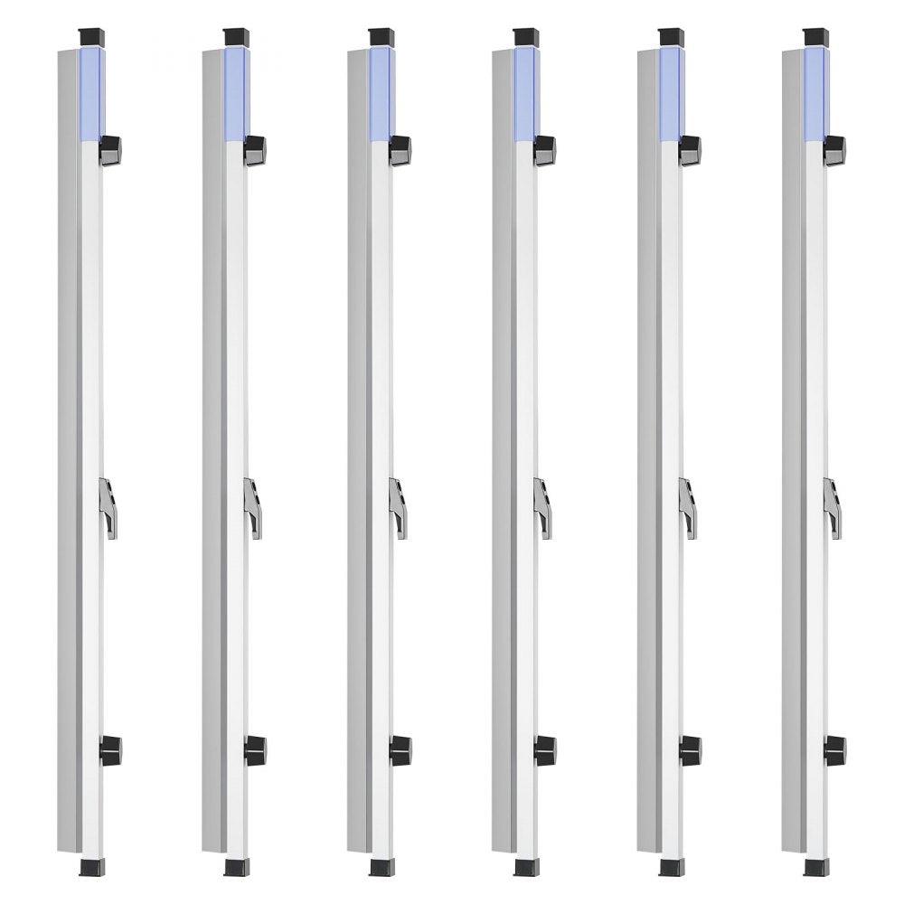 VEVOR Blueprint Clamps, 30 Inches, Blueprint Hanging Clips Binding Strips, Aluminum Construction, Large Document Storage, for Blue Print, Maps, Construction Paper Poster Plans Drawings Arts, Pack of 6