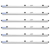 VEVOR Blueprint Clamps, 36 Inches, Blueprint Hanging Clips Binding Strips, Aluminum Construction, Large Document Storage, for Blue Print, Maps, Construction Paper Poster Plans Drawings Arts, Pack of 6
