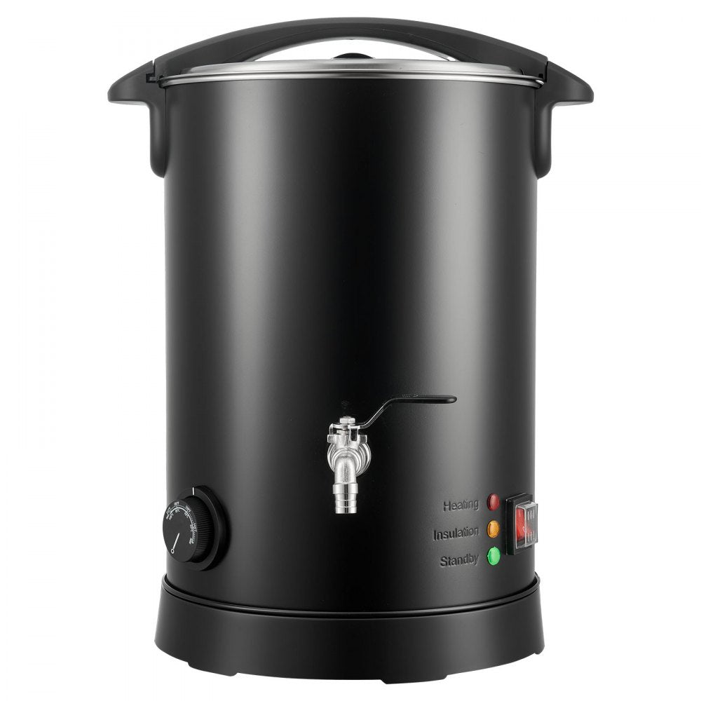 VEVOR Wax Melter for Candle Making, 10.6 Qts, Fast and Even Heating, with Easy Pour Spout and Temperature Control, Hourglass Base for Non-Stick Smooth Flow, Wax Melting Pot for Making Candles Soaps