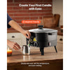 VEVOR Wax Melter for Candle Making, 6.3 Qts, Fast and Even Heating, with Easy Pour Spout and Temperature Control, Grooved Base for Non-Stick and Smooth Flow, Wax Melting Pot for Making Candles Soaps