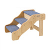 VEVOR Wood Pet Stairs, 3-Step Dog Stairs for High Beds, Sofa & Cars, 150lbs Load Capacity, Non-Slip Surface, Stable Cat & Dog Step Ladder for Small Medium Large Older Pet Puppy Essentials