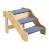 VEVOR Wood Pet Stairs, 3-Step Dog Stairs for High Beds, Sofa & Cars, 150lbs Load Capacity, Non-Slip Surface, Stable Cat & Dog Step Ladder for Small Medium Large Older Pet Puppy Essentials