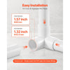 VEVOR 3-Way PVC Fittings, 1-inch PVC Pipe Joints Elbow Connector, 10-Pack Furniture Grade PVC Tee Fittings for DIY Storage Rack, Animal Cage, Pool or Garden Support Frame, Impact & Weather-Resistant