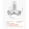 VEVOR 4-Way PVC Fittings, 1-inch PVC Pipe Joints Elbow Connector, 10-Pack Furniture Grade Pipe Corner Connectors for DIY Storage Rack, Animal Cage, Garden Support Frame, Impact & Weather-Resistant