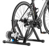 VEVOR Bike Trainer, 26-29 Inch & 700C Wheels, Foldable Fluid Bicycle Stationary Trainer Stand for Indoor Exercise Riding with Quick Release Skewer & Front Wheel Riser Block, Fits Road Bikes, Black
