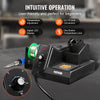VEVOR Soldering Iron Station, 80W Digital Display Soldering Station Kit with 5 Soldering Tips, 30g Solder Wire, Solder Sucker, Tweezer, Tip Cleaner, Auto Standby & Sleep Mode, °C/°F Conversion