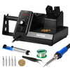 VEVOR Soldering Iron Station, 80W Digital Display Soldering Station Kit with 5 Soldering Tips, 30g Solder Wire, Solder Sucker, Tweezer, Tip Cleaner, Auto Standby & Sleep Mode, °C/°F Conversion