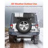VEVOR Spare Tire Cargo Basket, for 30-40 Inch Tires, Fit for 1976-2024 Jeep Wrangler JK JL TJ YJ CJ, 80 lbs Load Capacity, Utility Cargo Basket Rack Storage Tray Replacement, No-Drill Installation