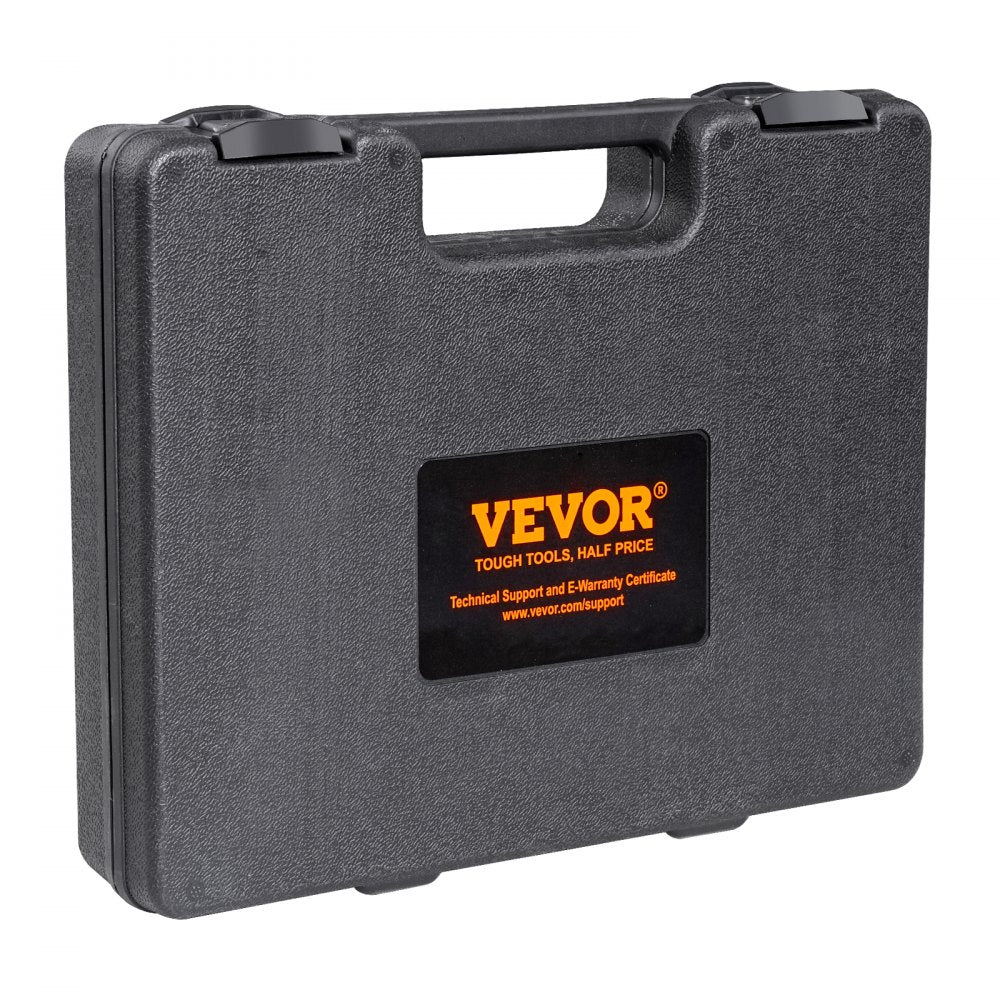 VEVOR 49-Piece Thread Chaser Set, UNC UNF and Metric Thread Restorer Tool, Rethreading Tool Kit with 22 Taps 24 Dies 3 Thread Files Storage Case, Heat Treated Steel, for Mechanics DIY Enthusiasts