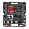 VEVOR 61-Piece Thread Chaser Set, UNC UNF and Metric Thread Restorer Tool, Rethreading Tool Kit with 28 Taps 28 Dies 3 Thread Files Storage Case, Heat Treated Steel, for Mechanics DIY Enthusiasts