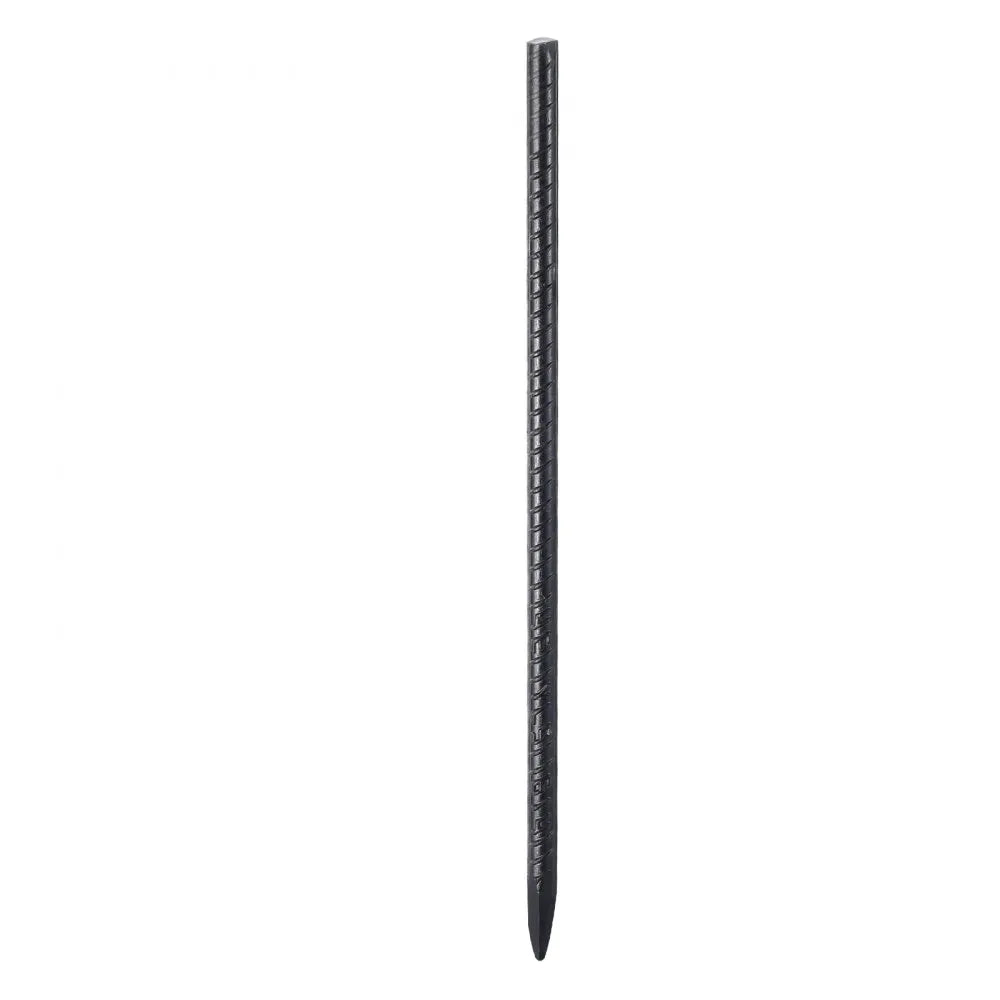 VEVOR Rebar Stakes, 16-Inch, Heavy-Duty 0.45 in Diameter, Straight Galvanized Steel Ground Anchors with Chisel Point End & Rust-Resistant Coating, for Gardening Support, Fence, Camping Tents (16-Pack)