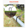 VEVOR Rebar Stakes, 12-Inch, Heavy-Duty 0.4 in Diameter J Hook, Galvanized Steel Ground Anchors with Chisel Point End & Rust-Resistant Coating, for Gardening Support, Fence, Camping Tents (16-Pack)