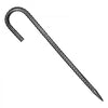 VEVOR Rebar Stakes, 12-Inch, Heavy-Duty 0.4 in Diameter J Hook, Galvanized Steel Ground Anchors with Chisel Point End & Rust-Resistant Coating, for Gardening Support, Fence, Camping Tents (16-Pack)