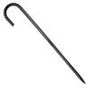 VEVOR Rebar Stakes, 16-Inch, Heavy-Duty 0.4 in Diameter J Hook, Galvanized Steel Ground Anchors with Chisel Point End & Rust-Resistant Coating, for Gardening Support, Fence, Camping Tents (24-Pack)