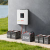 VEVOR 4000W Single-Phase Hybrid Solar Inverter, 24V DC to 230V AC, Pure Sine Wave Power Inverter with Built-in 120A MPPT Solar Controller, WiFi Module, for Lead Acid/Lithium Battery Off-Grid