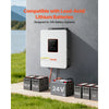 VEVOR 3000W Hybrid Solar Inverter, 24V DC to 230V AC, Pure Sine Wave Power Inverter, Built-in 80A MPPT Solar Controller, Compatible with Lead Acid Lithium Battery, for Home, Camper, Off-Grid