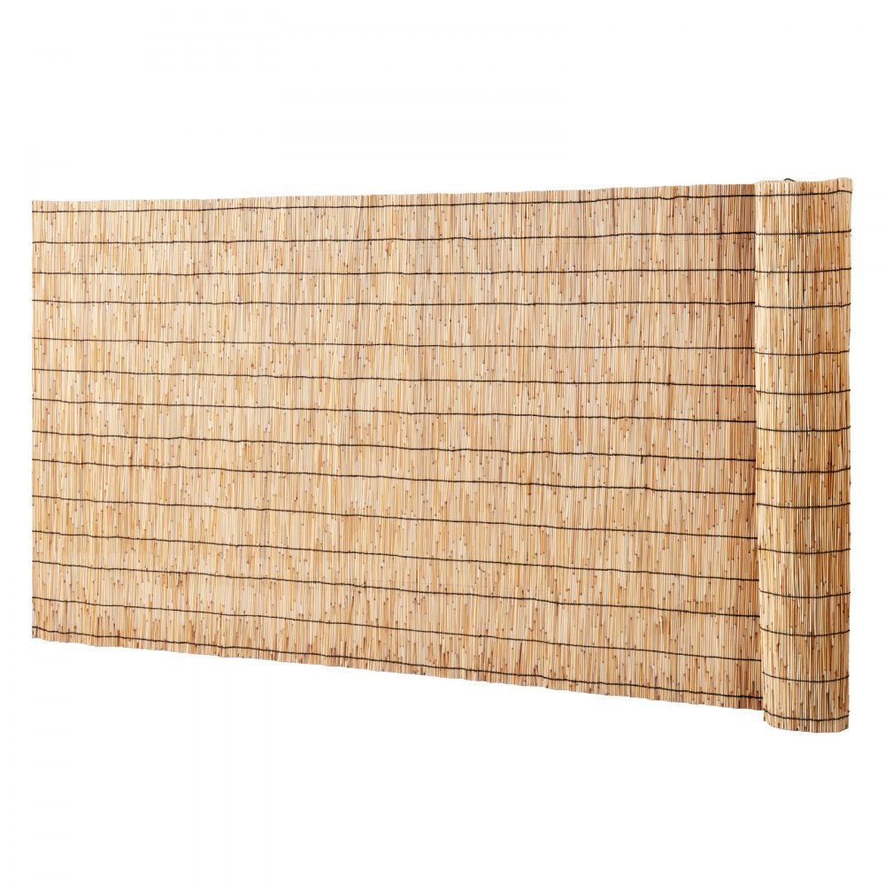 VEVOR Natural Reed Fencing, 3.3 ft x 13.3 ft, Reed Screen Curtain Balcony Reed Fence Roll for Outdoor Backyard Patio, Decorative Fence for Backyard Garden Fencing Divider, Privacy Screen Panel Curtain