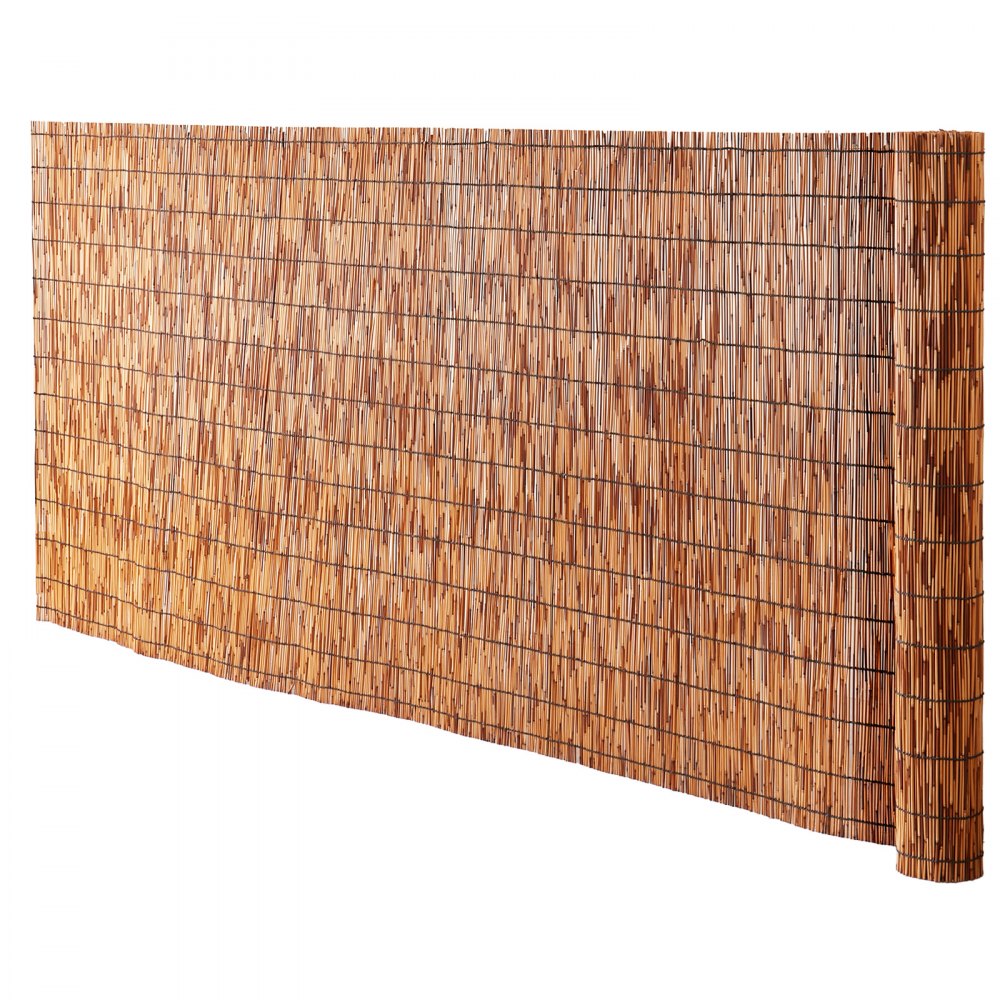 VEVOR Natural Reed Fencing, 3.3 ft x 13.3 ft, Reed Screen Curtain Balcony Reed Fence Roll for Outdoor Backyard Patio, Decorative Fence for Backyard Garden Fencing Divider, Privacy Screen Panel, Brown