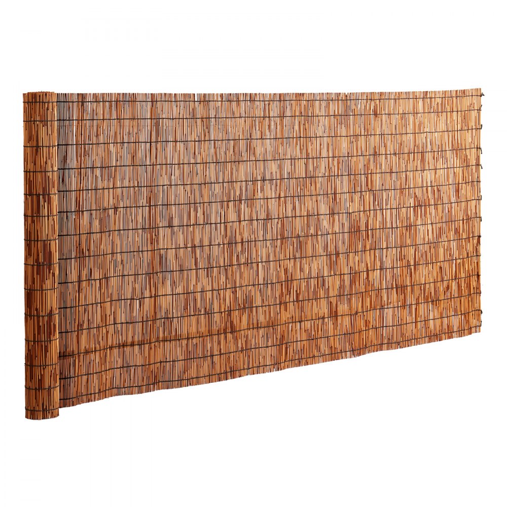 VEVOR Natural Reed Fencing, 3.3 ft x 13.3 ft, Reed Screen Curtain Balcony Reed Fence Roll for Outdoor Backyard Patio, Decorative Fence for Backyard Garden Fencing Divider, Privacy Screen Panel, Brown