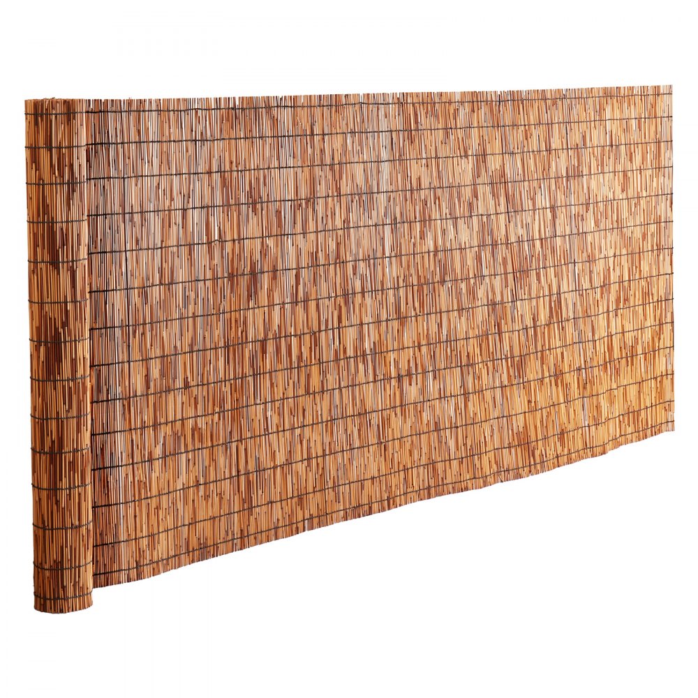 VEVOR Natural Reed Fencing, 3.3 ft x 13.3 ft, Reed Screen Curtain Balcony Reed Fence Roll for Outdoor Backyard Patio, Decorative Fence for Backyard Garden Fencing Divider, Privacy Screen Panel, Brown