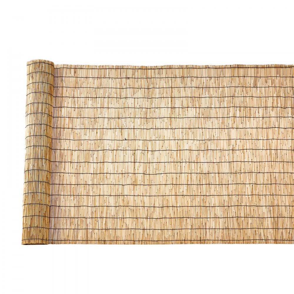 VEVOR Natural Reed Fencing, 4 ft x 16.4 ft, 2 Pack Decorative Natural Reed Fencing Roll, Decorative Fence for Backyard Divider, Privacy Screen Panel Curtain for Balcony Patio Garden Backyard Outdoor