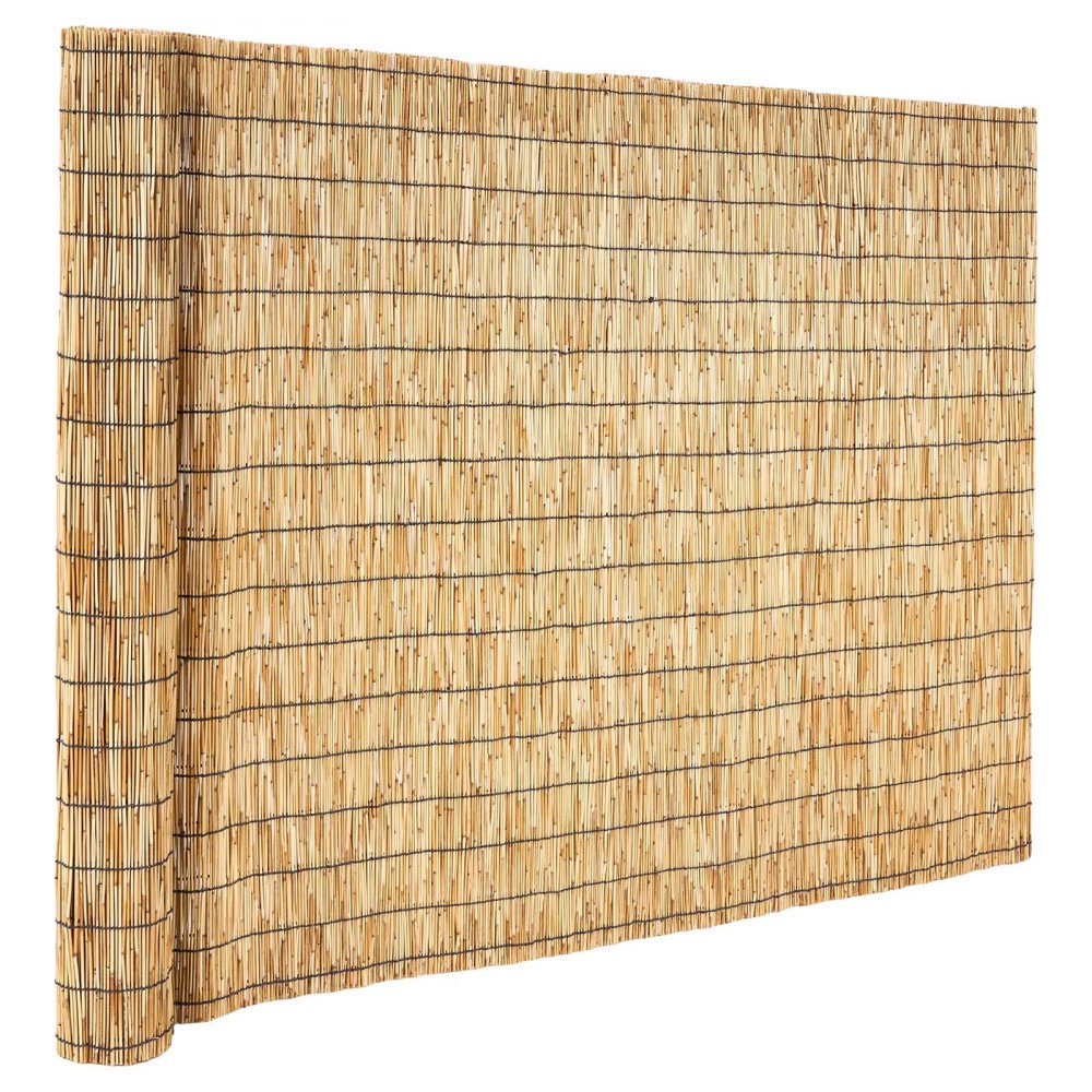 VEVOR Natural Reed Fencing, 4 ft x 16.4 ft, 2 Pack Decorative Natural Reed Fencing Roll, Decorative Fence for Backyard Divider, Privacy Screen Panel Curtain for Balcony Patio Garden Backyard Outdoor