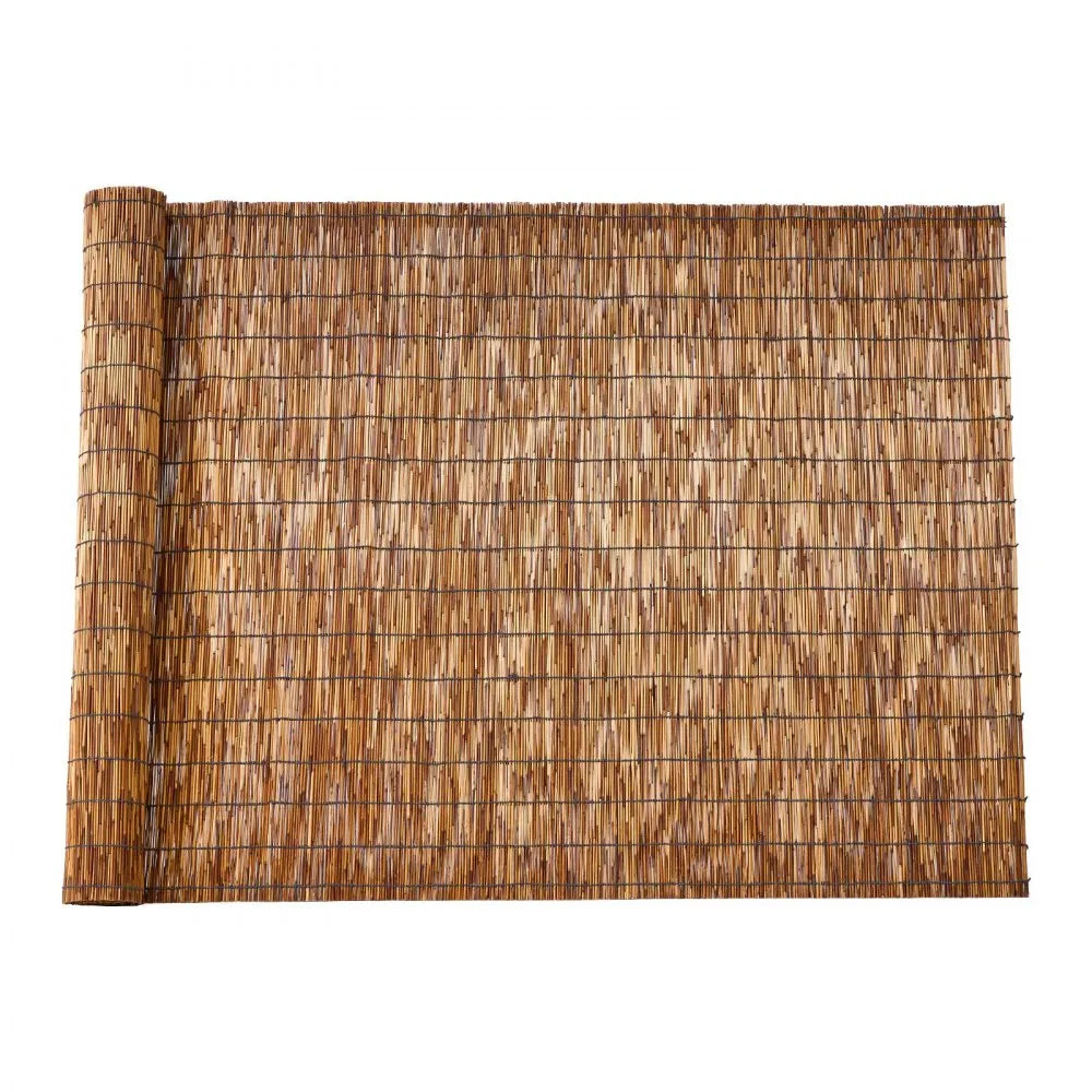 VEVOR Natural Reed Fencing, 4 ft x 16.4 ft, 2 Pack Decorative Natural Reed Fencing Roll, Decorative Fence for Divider, Privacy Screen Panel Curtain for Balcony Patio Garden Backyard Outdoor, Brown