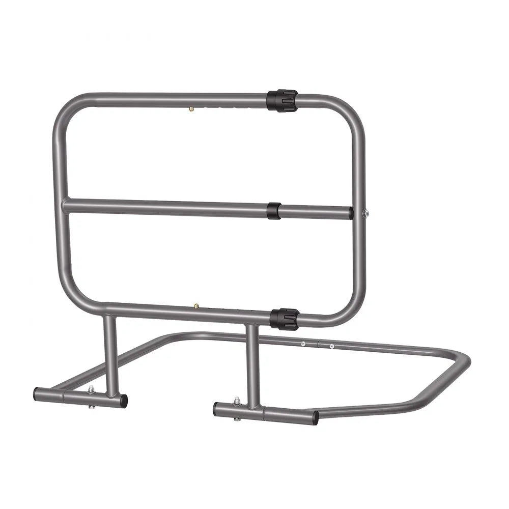 VEVOR Bed Rails for Elderly Adults 200LBS Capacity Bed Side Assist Rail, High-Strength Steel, L-Shaped Bedside Cane for Seniors, Adjustable Handle Length, Fits King Queen Full Twin Beds