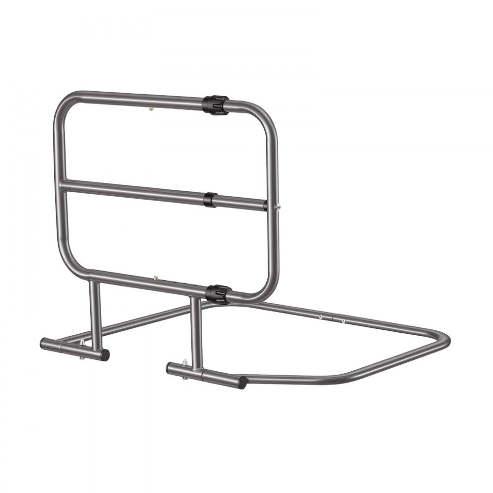 VEVOR Bed Rails for Elderly Adults 200LBS Capacity Bed Side Assist Rail, High-Strength Steel, L-Shaped Bedside Cane for Seniors, Adjustable Handle Length, Fits King Queen Full Twin Beds