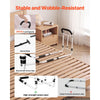 VEVOR Bed Rail for Elderly Adults 200LBS Loading Bed Side Assist Rail, High-Strength Steel Bedside Cane for Seniors, with Adjustable Height & Base Length, Non-Slip Handle, Fit King Queen Full Twin Bed