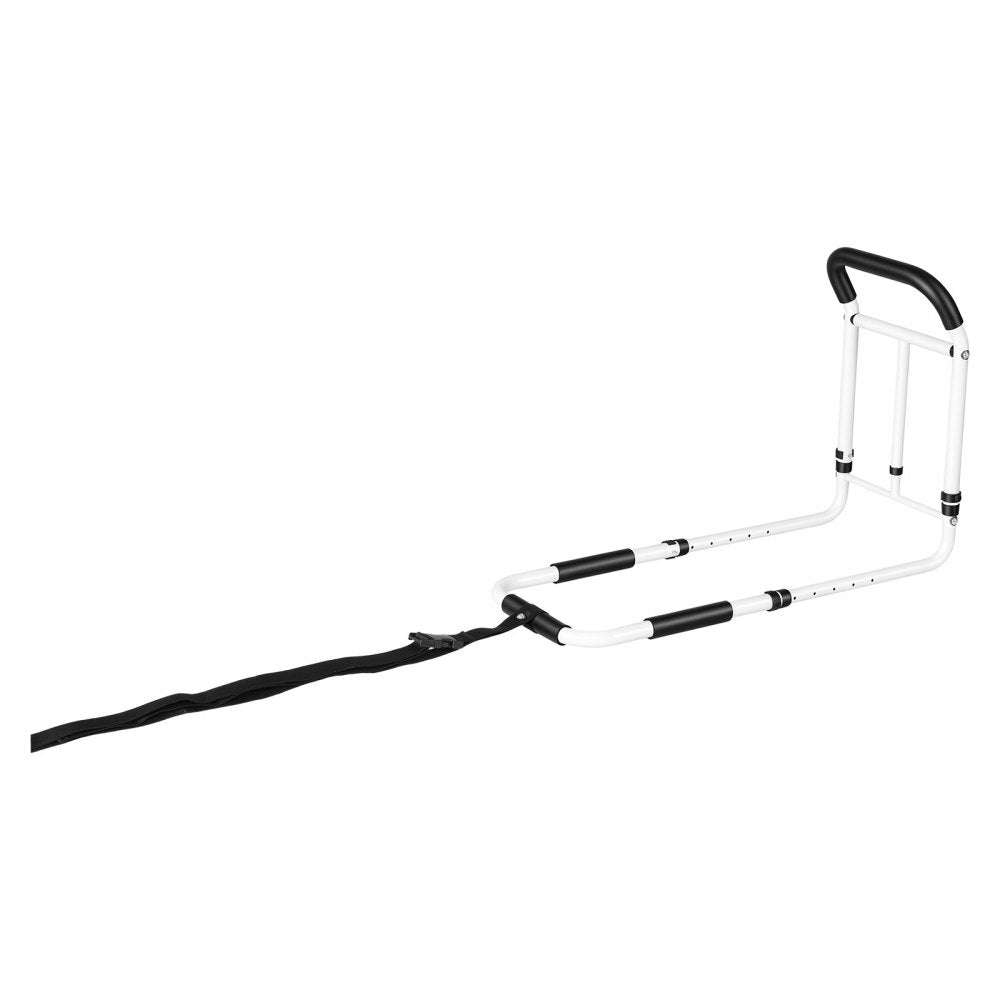 VEVOR Bed Rail for Elderly Adults 200LBS Loading Bed Side Assist Rail, High-Strength Steel Bedside Cane for Seniors, with Adjustable Height & Base Length, Non-Slip Handle, Fit King Queen Full Twin Bed