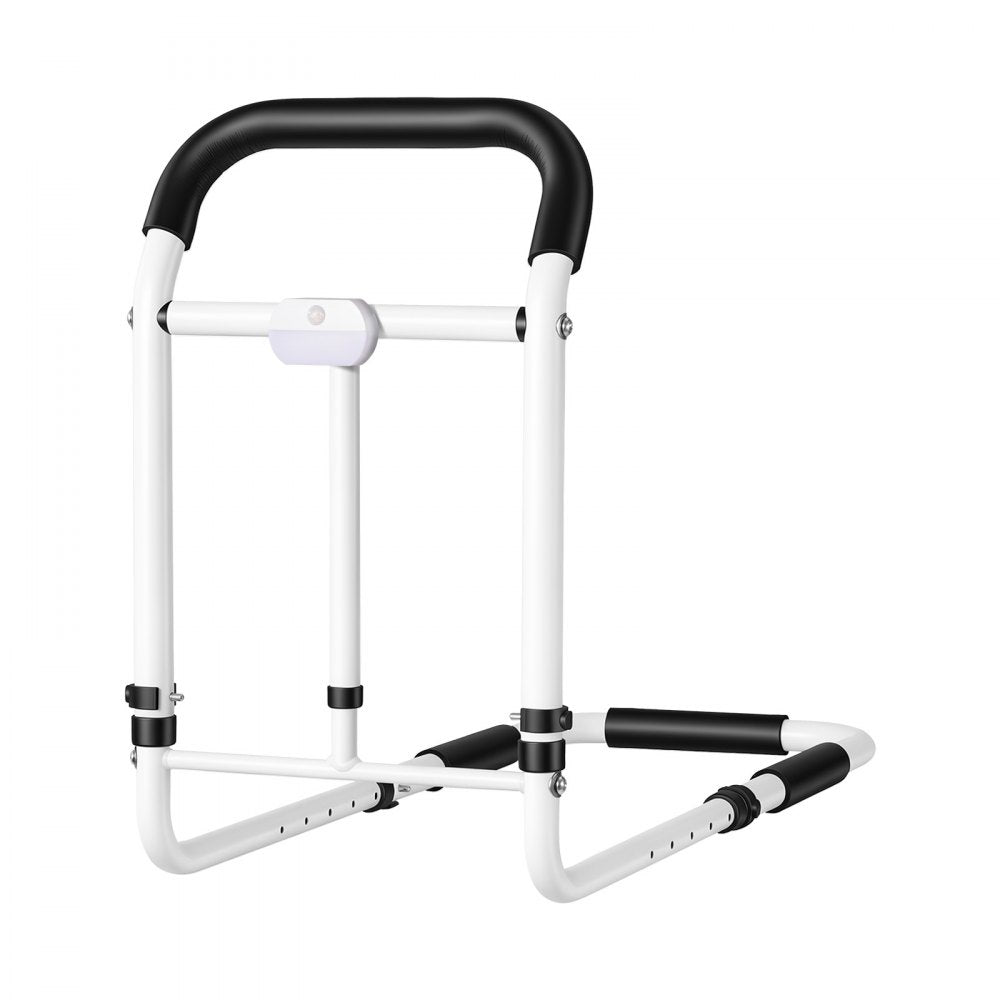 VEVOR Bed Rails for Elderly Adults 200LBS Loading Bed Side Assist Rail, with Motion Sensor LED Light, Adjustable Height & Length, Non-Slip Handle, High-Strength Steel, Fit King Queen Full Twin Bed
