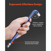 VEVOR Hex Key Allen Wrench Set, 22 pcs SAE (0.050-3/8 in) and Metric (1.5-10 mm), Color Coding Allen Wrenches Sets with Ball End, Long Arm L-Shaped Hex Key for Bicycle, Household, Automobile Repair