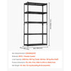 VEVOR Storage Shelves, 2000 lbs, 5 Tier Heavy Duty Garage Shelving, 16" D x 36" W x 72" H Adjustable Metal Shelves for Industrial Shelving Unit Utility Shelf, for Kitchen, Warehouse, Basement, Black