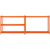 VEVOR Storage Shelves, 2500 lbs, 5 Tier Heavy Duty Garage Shelving, 18" D x 48" W x 72" H Adjustable Metal Shelves for Industrial Shelving Unit Utility Shelf, for Kitchen, Warehouse, Basement, Orange