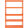 VEVOR Storage Shelves, 2500 lbs, 5 Tier Heavy Duty Garage Shelving, 18" D x 48" W x 72" H Adjustable Metal Shelves for Industrial Shelving Unit Utility Shelf, for Kitchen, Warehouse, Basement, Orange